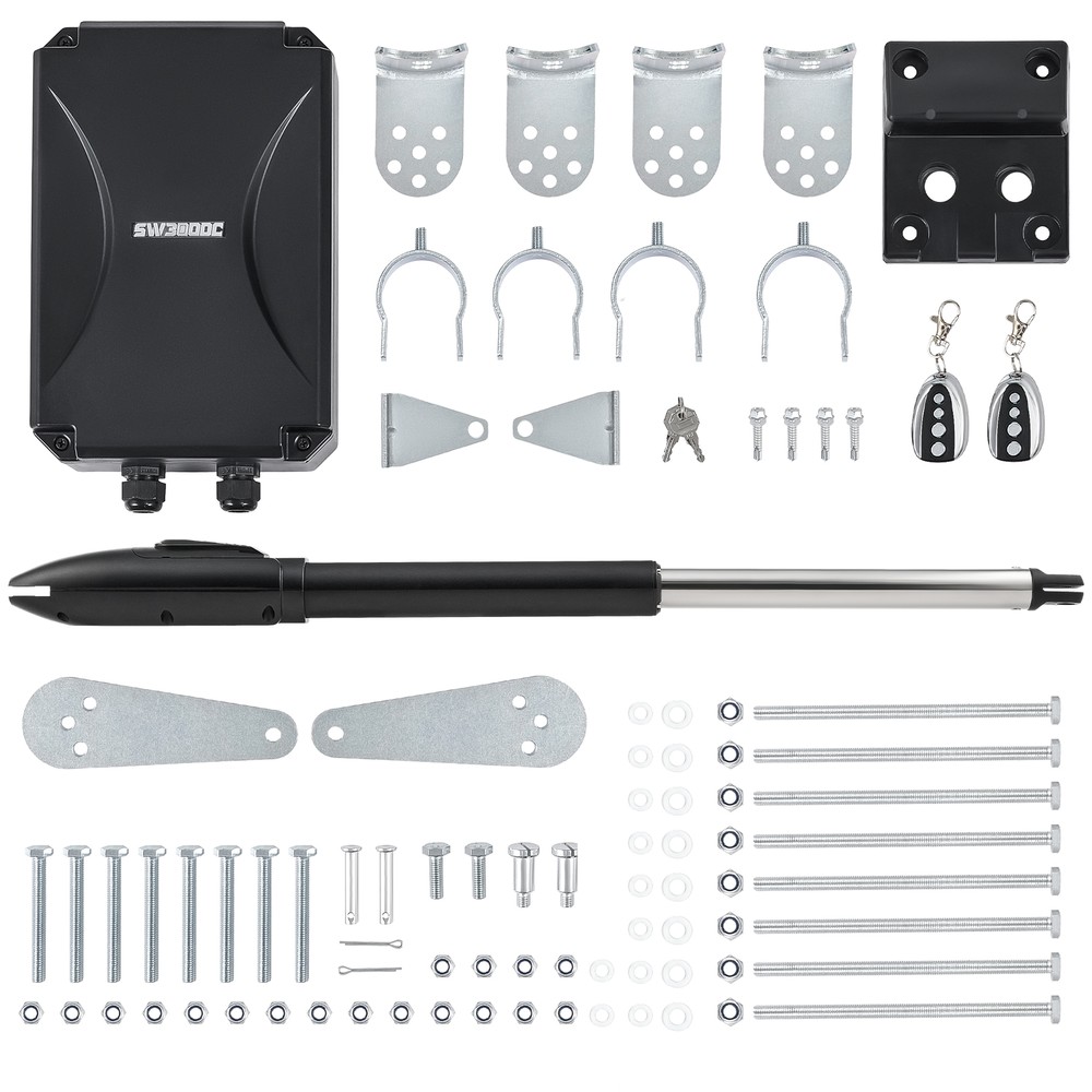 CO-Z Automatic Swing Gate Opener Kit with 50W Motor for 660lb 18ft Home Gates