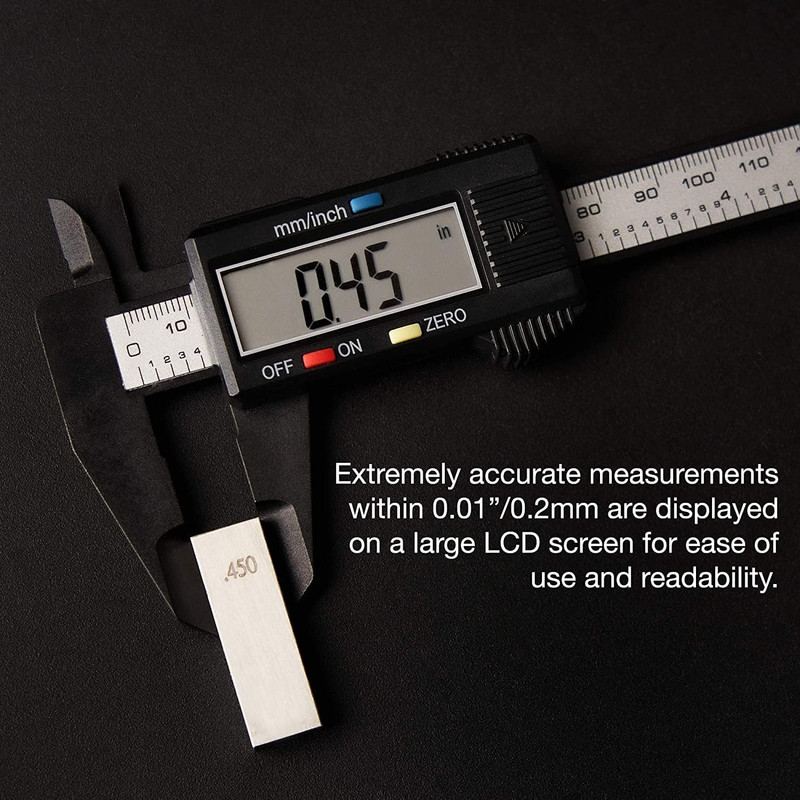 01417A 6” Digital Caliper | Electronic Measuring Tool | Range of 0-6”Or 0-150Mm gallery