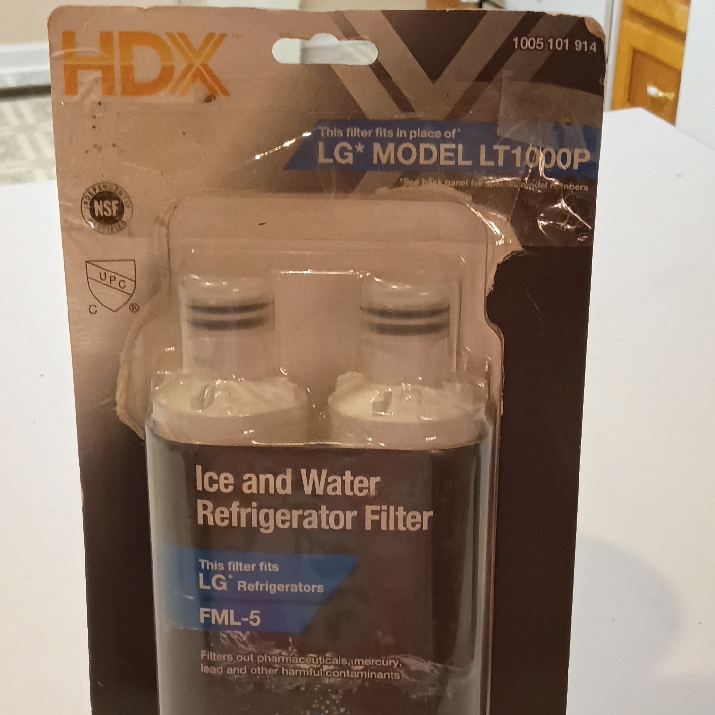 HDX FML-5 Water & Ice Filter for LG LT1000P/LT1000PC ADQ74793501 gallery