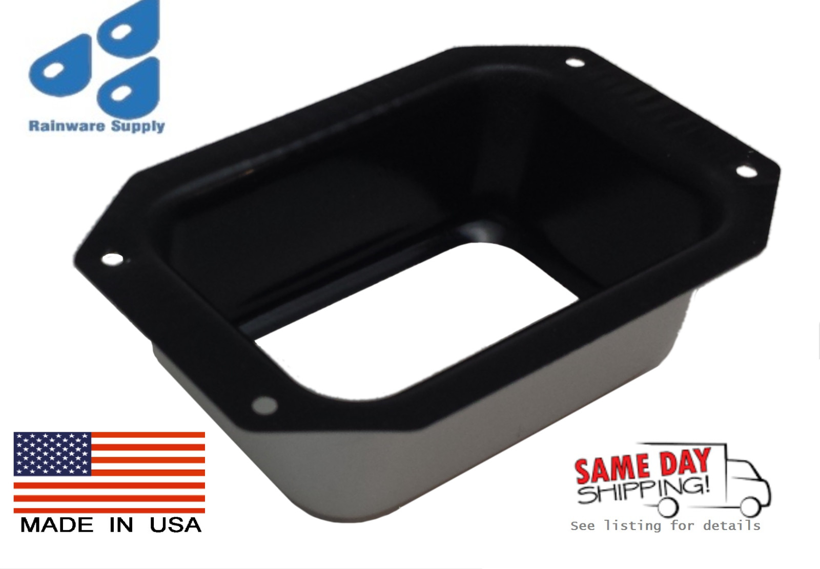 2x3 or 3x4 Aluminum Rectangular flat bottom Gutter Drop Outlet(s) gallery
