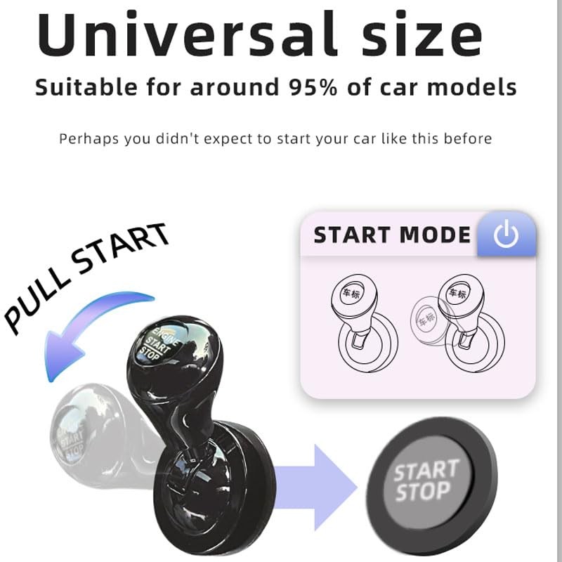 Car Joystick Push Start Button Cover, Metal Push to Start Accessories, Car St... gallery