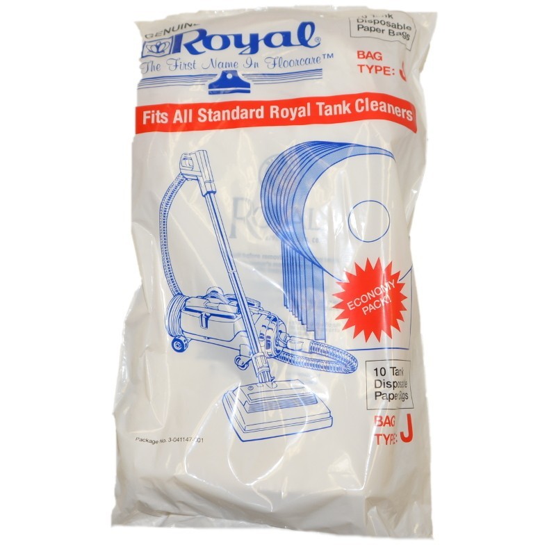 Genuine Royal Type J Disposable Vacuum Bags -10 Pack- OPEN STOCK gallery