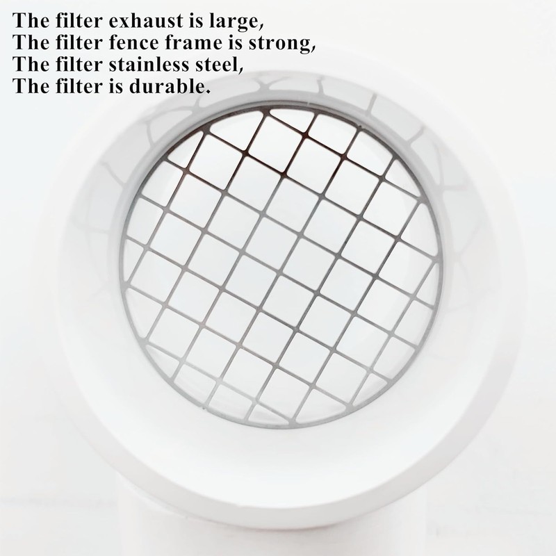 3" PVC Vent Termination Cap w/ Stainless Steel Screen for Furnace Intake Exhaust gallery