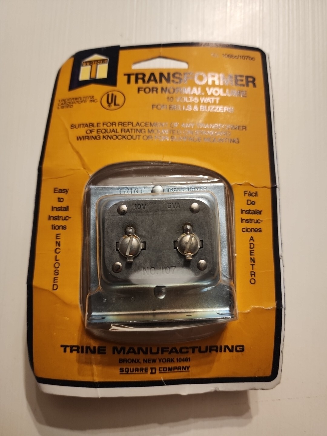 NEW! TRINE Multi Purpose Transformer Door Bell Chime Buzzer 106bc/107bc Vintage gallery