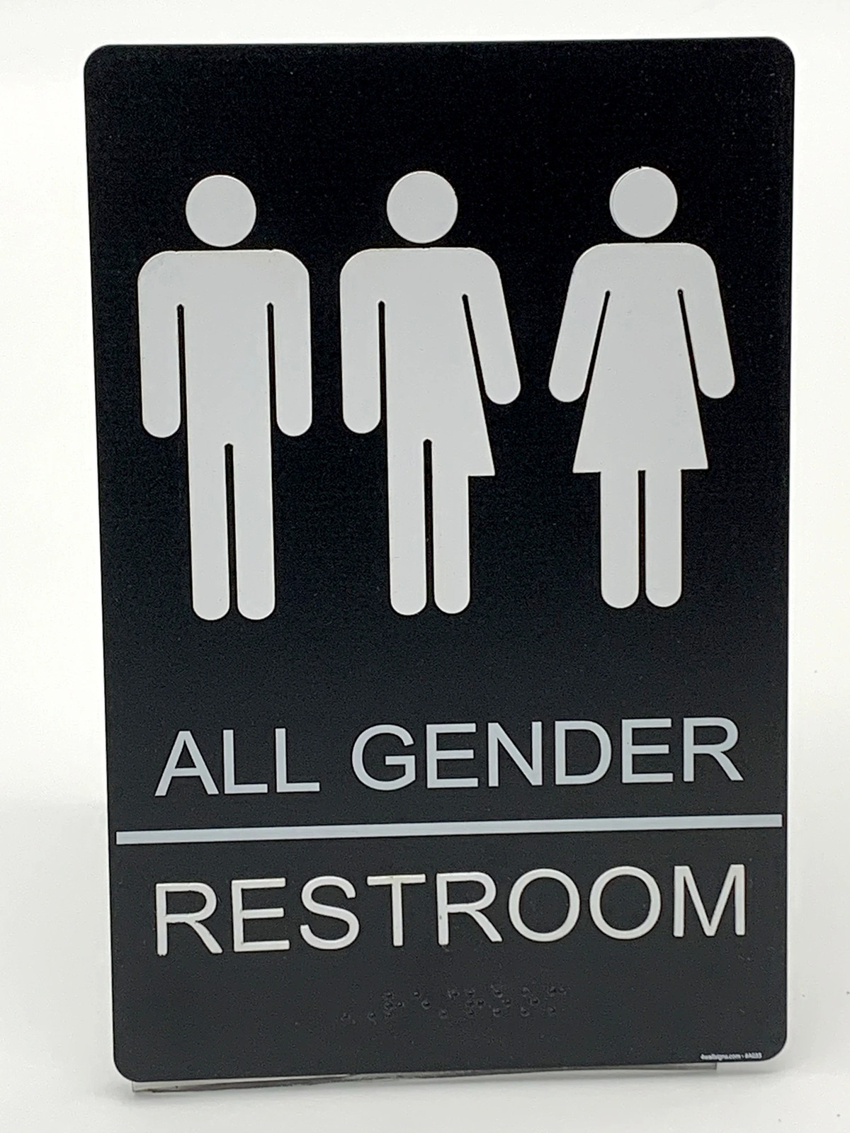 ADA Compliant “All Gender" Non Gender Specific Unisex Restroom / Bathroom Sign gallery
