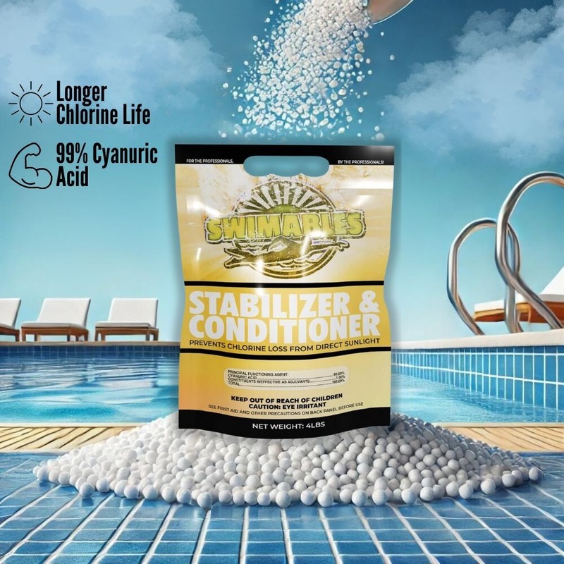 Pool Stabilizer and Conditioner for Swimming Pools/Spa | 99% Cyanuric Acid 8 Lbs gallery