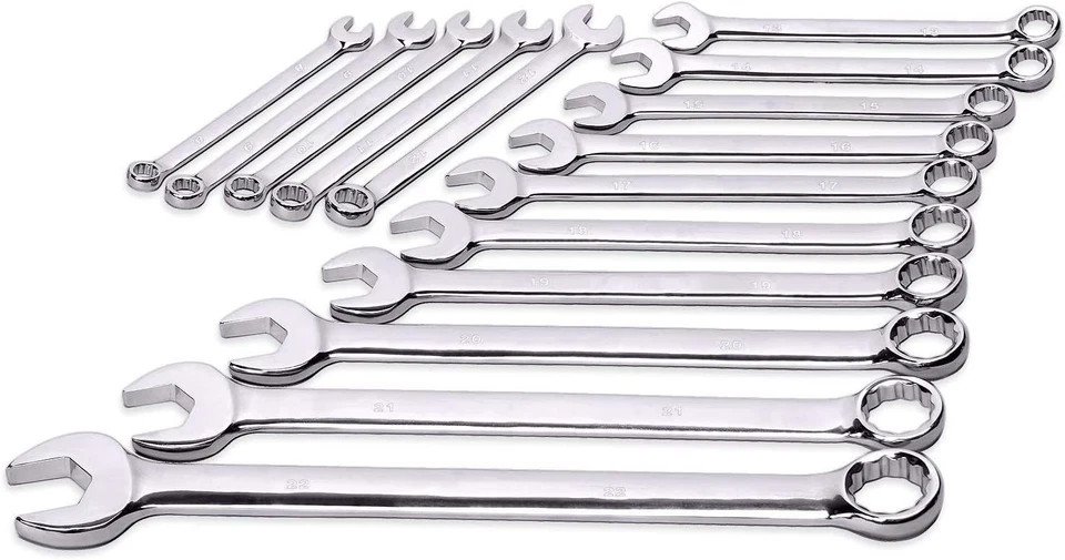 Max Torque 15-Piece Premium Combination Wrench Set, Chrome Vanadium Steel, Long gallery