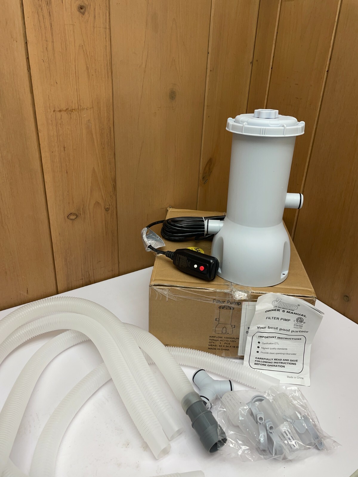 New Future Way 1000 GPH Pool Filter Pump for Above Ground Pool Crystal Clear AM1 gallery