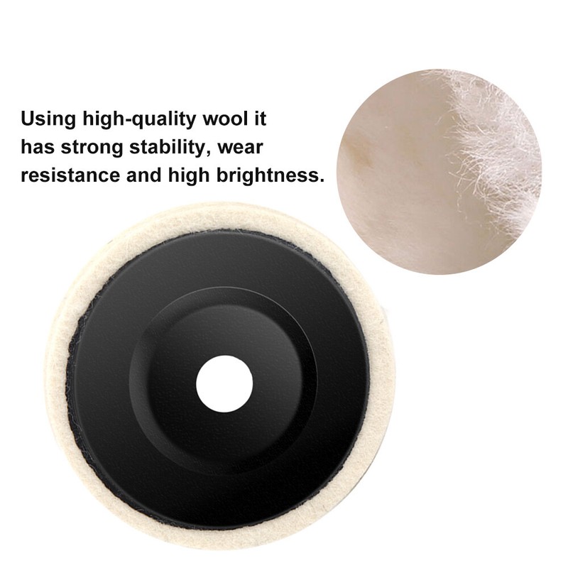 5x4inch Wool Polishing Disc Buffing Wheel Flap Felt Pads For Angle Grinder Tool gallery