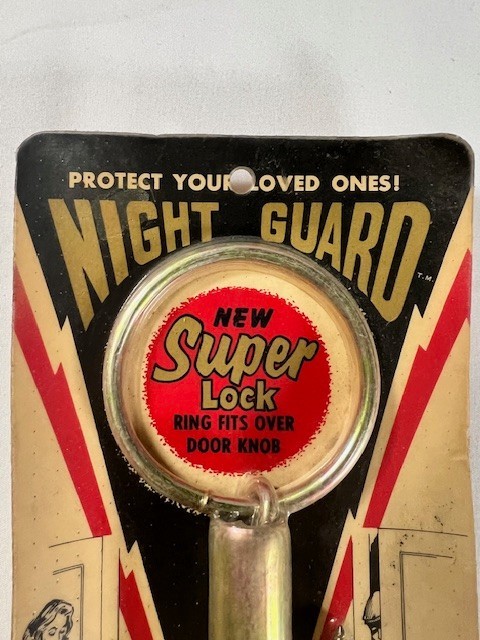 Vintage NOS Night Guard Super Lock NG‑1 Chain Door Lock Anti‑Saw Sleeve Carr‑Co gallery