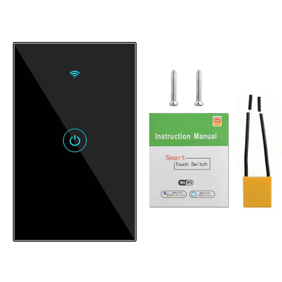WiFi Smart Wall Touch Light Switch Glass Panel For Alexa Google APP Fireproof gallery