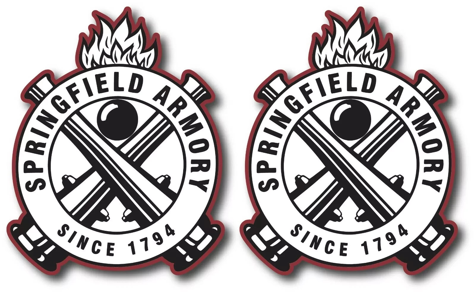 2X SPRINGFIELD ARMORY DECAL STICKER 3M USA MADE TRUCK GUN WINDOW CAR FIREARMS XD gallery