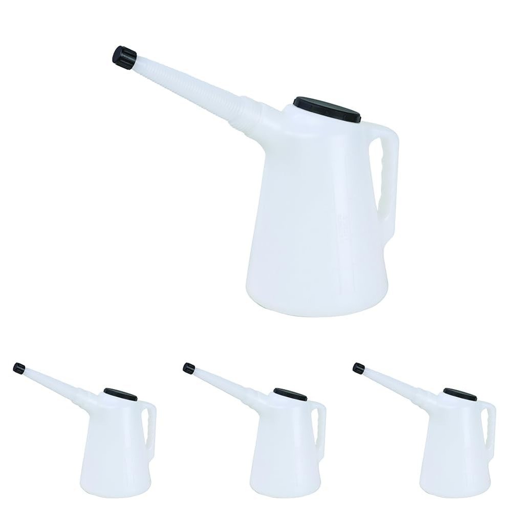 Groz 41901 Plastic Measures with Lid Capacity 2 litre (2 quart). (Pack of 4)