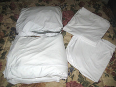 Sheex Orig. Performance Fabric Sheet Set (Flat, Fitted &2 pill.cases) KING WHITE