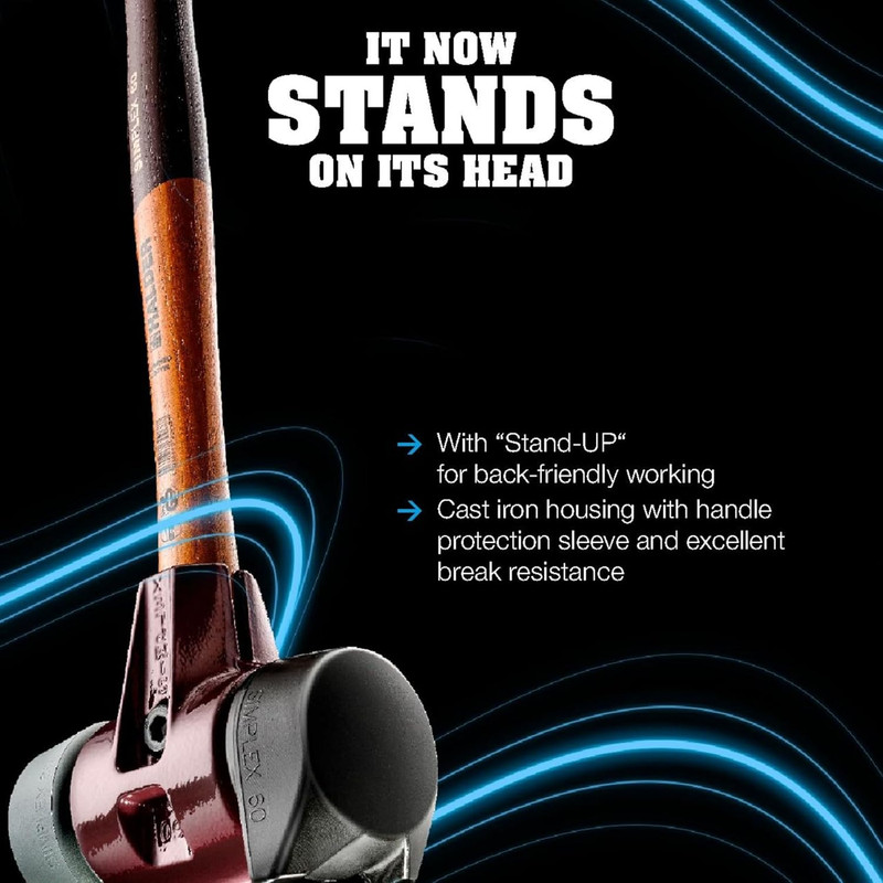 Halder Simplex Soft-Faced Mallet 3028.260 – Medium-Hard "Stand-Up" Rubber Insert gallery