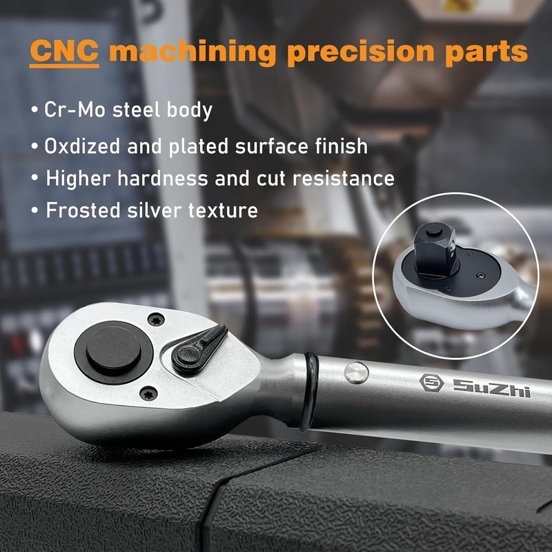 Versatile 1/2 Inch Torque Wrench 25-250 ft-lb with High Precision Calibration gallery