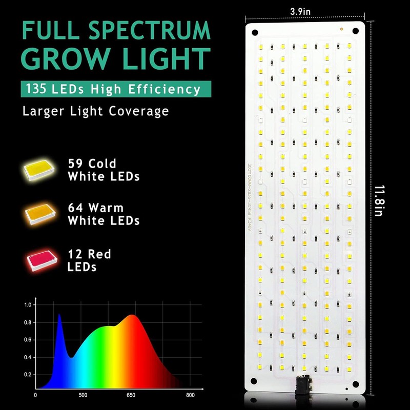 LED Plant Grow Light with Timer 2 Lights LED Grow Light Full Spectrum for Indoor gallery