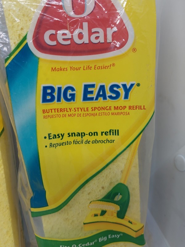 O Cedar Big Easy Flat Sponge Mop Refill Super Absorbent Butterfly Style Lot Of 3 gallery