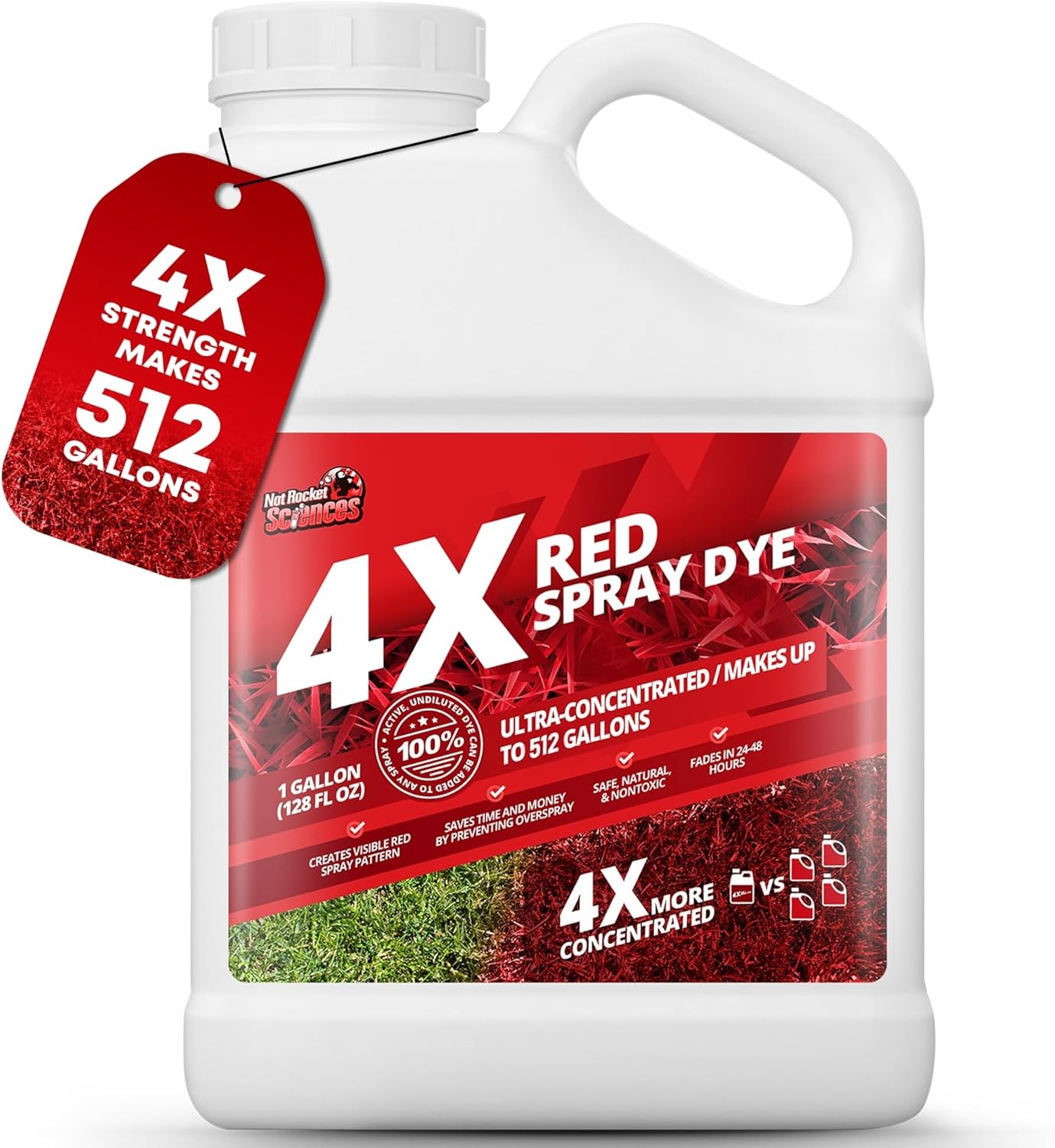 1 Gallon 4X Red Spray Dye - Makes 512 Gallons of Concentrated Spray Pattern gallery