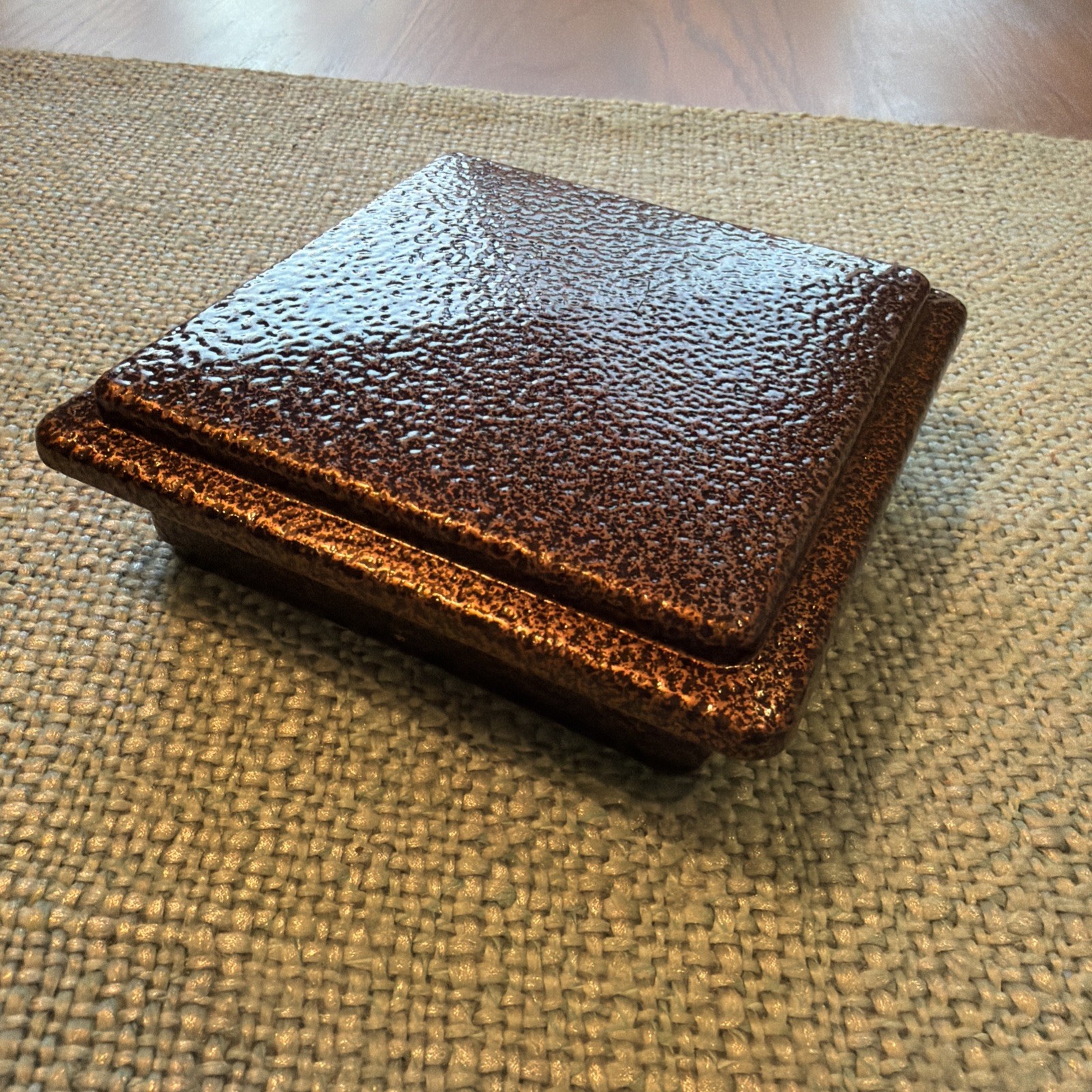 Vinyl Deck Post Cap Cover, Antique Copper Finish, For 4”x4” Post, New No Box gallery