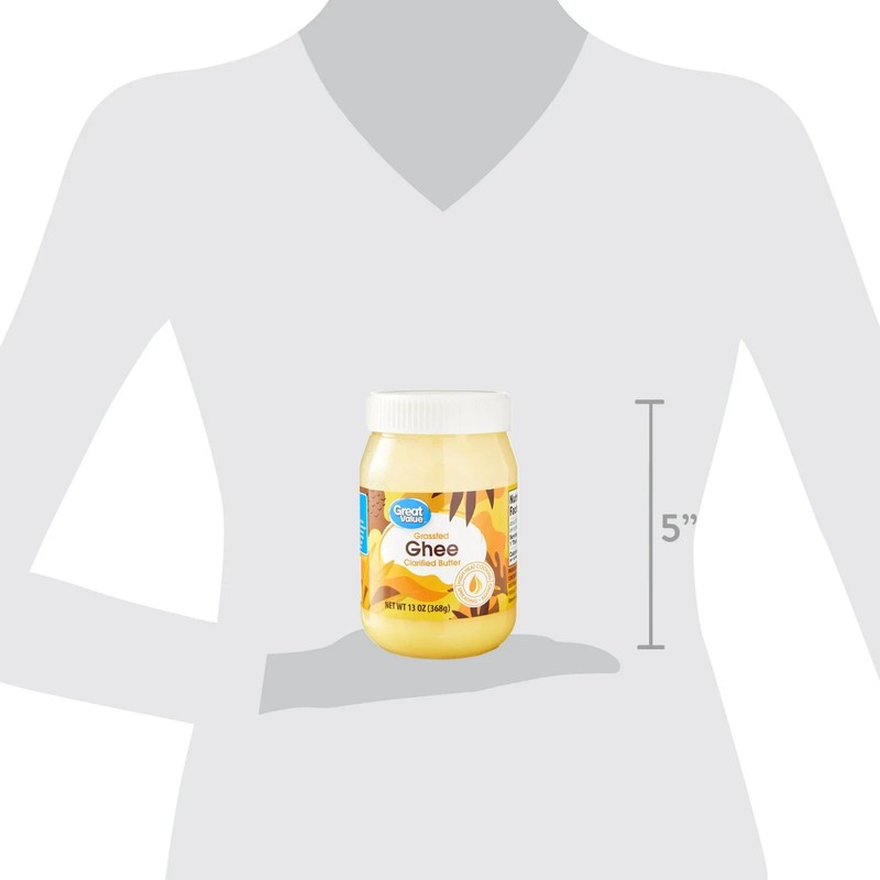 Great Value Grassfed Ghee Clarified Butter Jar, 13oz Full gallery
