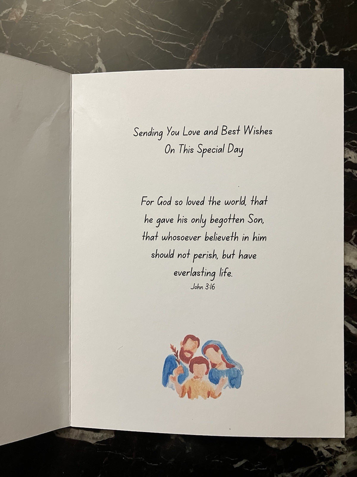 Beautiful Christian Birthday Greeting Card - Scripture Blessing gallery