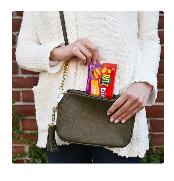 RITZ Bits Cheese Sandwich Crackers, Lunch Snacks, 10 Snack Packs gallery