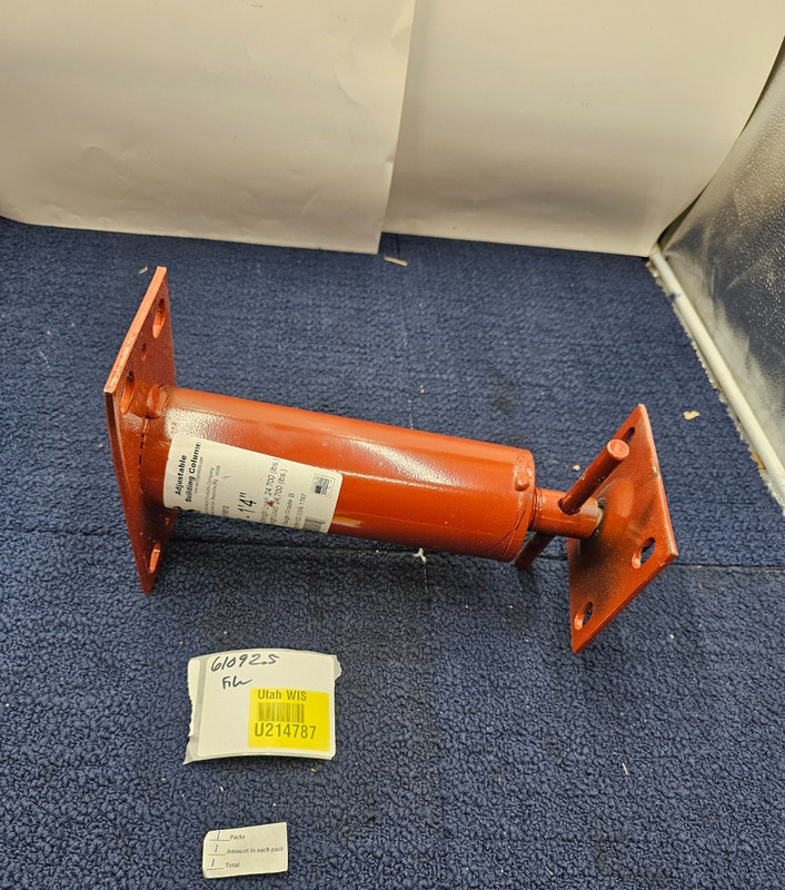 Akron PM110: 12-in Adjustable Jack Post, 3" OD 11 Gauge Grade B - Red gallery