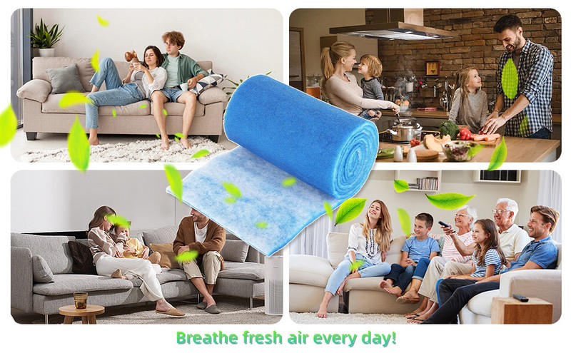 Air Vent Filter Kit Electrostatic Roll, Cut to Fit All Floor Registers,Grilles gallery