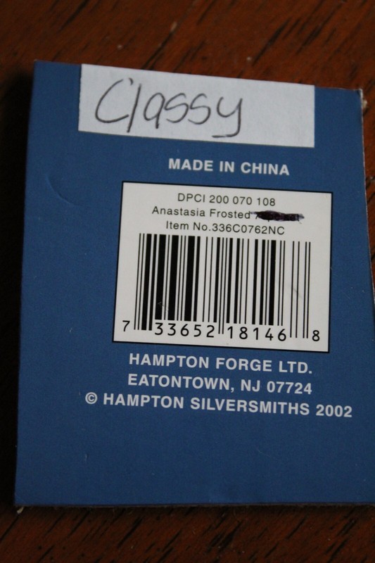 CLASSY ANASTASIA Hampton Silversmiths OPEN STOCK Unused Stainless Flatware China gallery