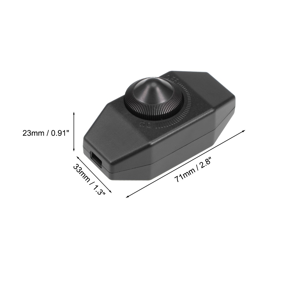 4 x Rotary Cord Switch AC 250V 2A Slide Control Lamp Dimmer 100-Watt Black gallery