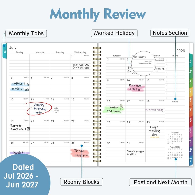 Planner 2026-2027 - Academic Planner, July 2026 - June 2027, 2026-2027 Planne... gallery