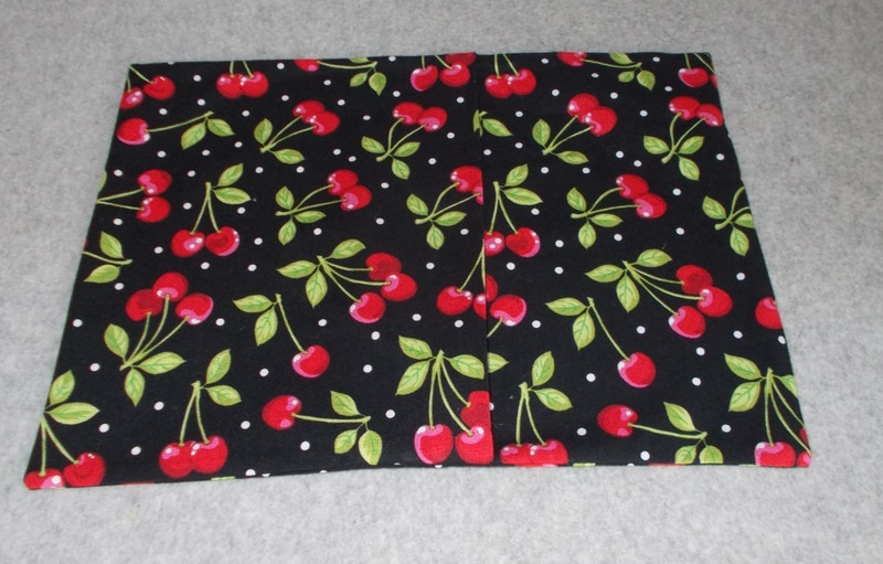 Handmade Black Polka Dot Cherries Small 9x12 Travel Decorative Pillowcase Cover gallery