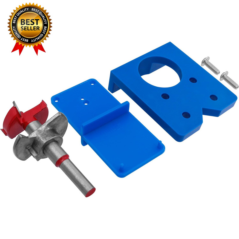 35Mm Concealed Hinge Jig Kit - Adjustable Depth Carbide Forstner Drill Bit Hinge gallery