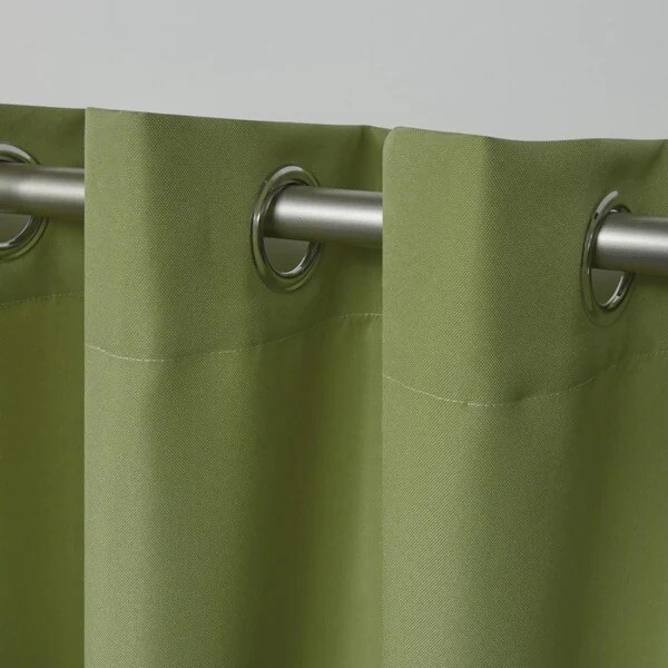 Kiwi Green Curtain Filtering Grommet Top Indoor/Outdoor, 54 in. W x 96 in. L 2pc gallery