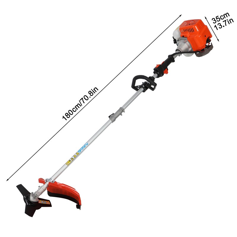52CC 5 in 1 Brush Cutter 2-Stroke Weed Eater Wacker Gas Powered String Trimmer gallery