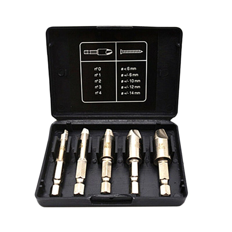 12Pcs Stud Screw Extractor Remover 1/4 Inch Hex Shank Damaged Bolt Easy Out Sets gallery