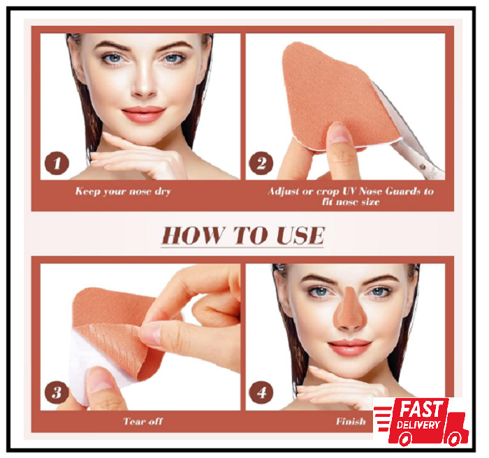 24 Set Sun Protection Nose Patch UV Protection Nose Cover for Men Women Sports gallery
