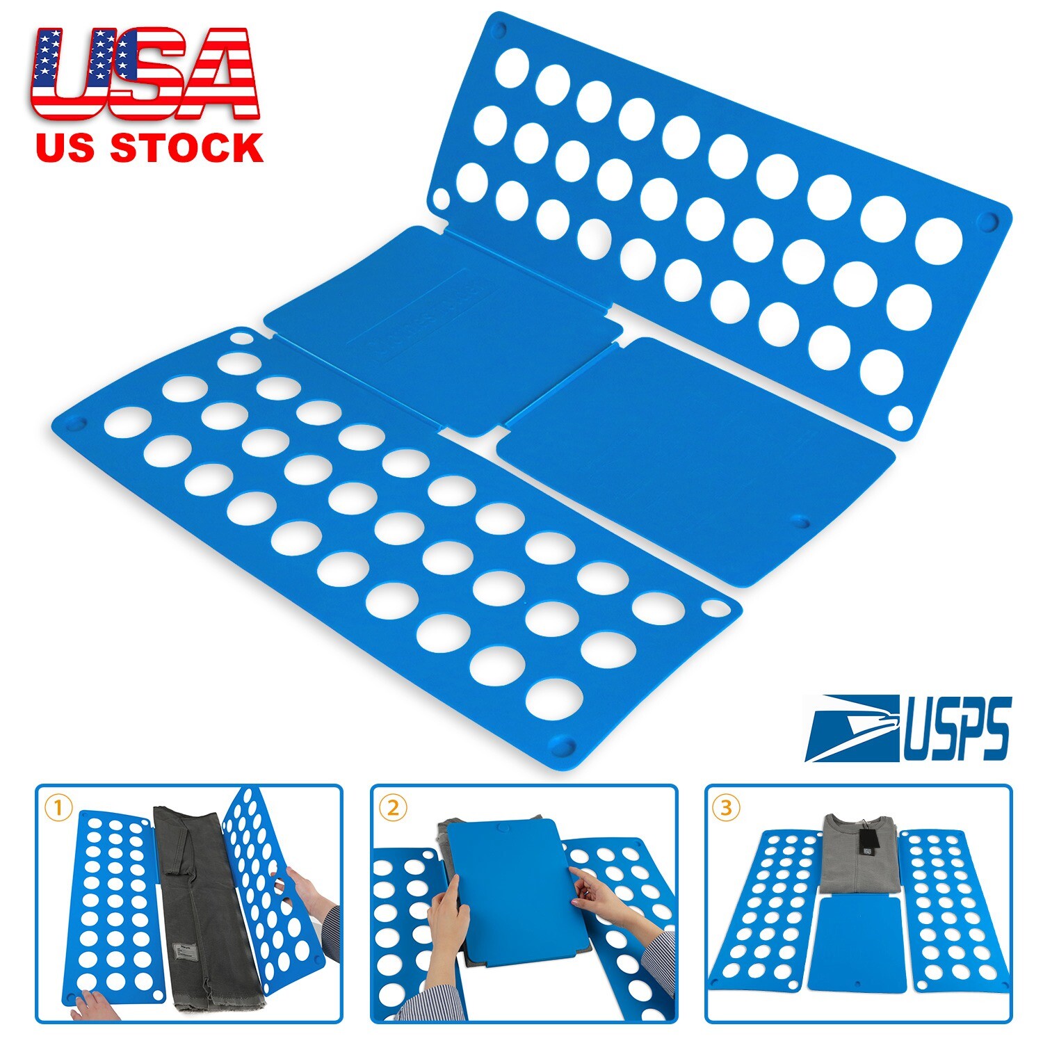 Clothes Folder Folding Board Laundry Organizer for Adult T Shirt Fast Fold Flip gallery