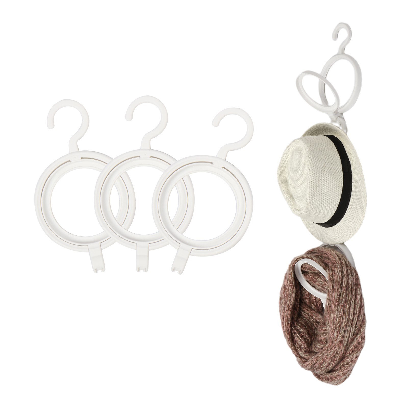 Foldably 3-Tier Foldable Hanging Hooks: Compact, No Installation Required gallery