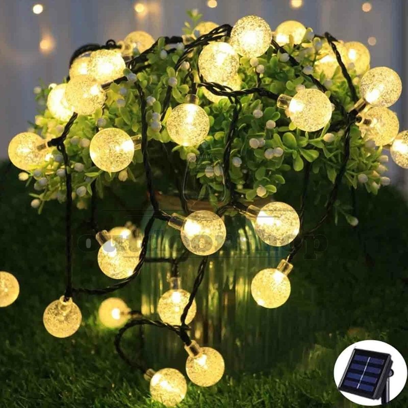 23Ft 50 LED Outdoor Solar Powered String Lights for Patio Yard Porch Party Decor gallery