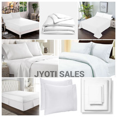 Select Bedding Set 1000 Thread Count 100% Egyptian Cotton White Solid