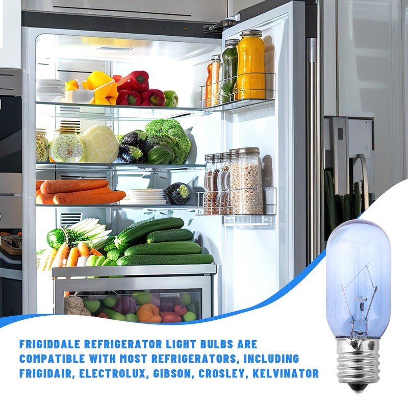 2pcs Refrigerator Light Bulb, 40W 110-130V Fridge Freezer Appliance for T8 E1... gallery