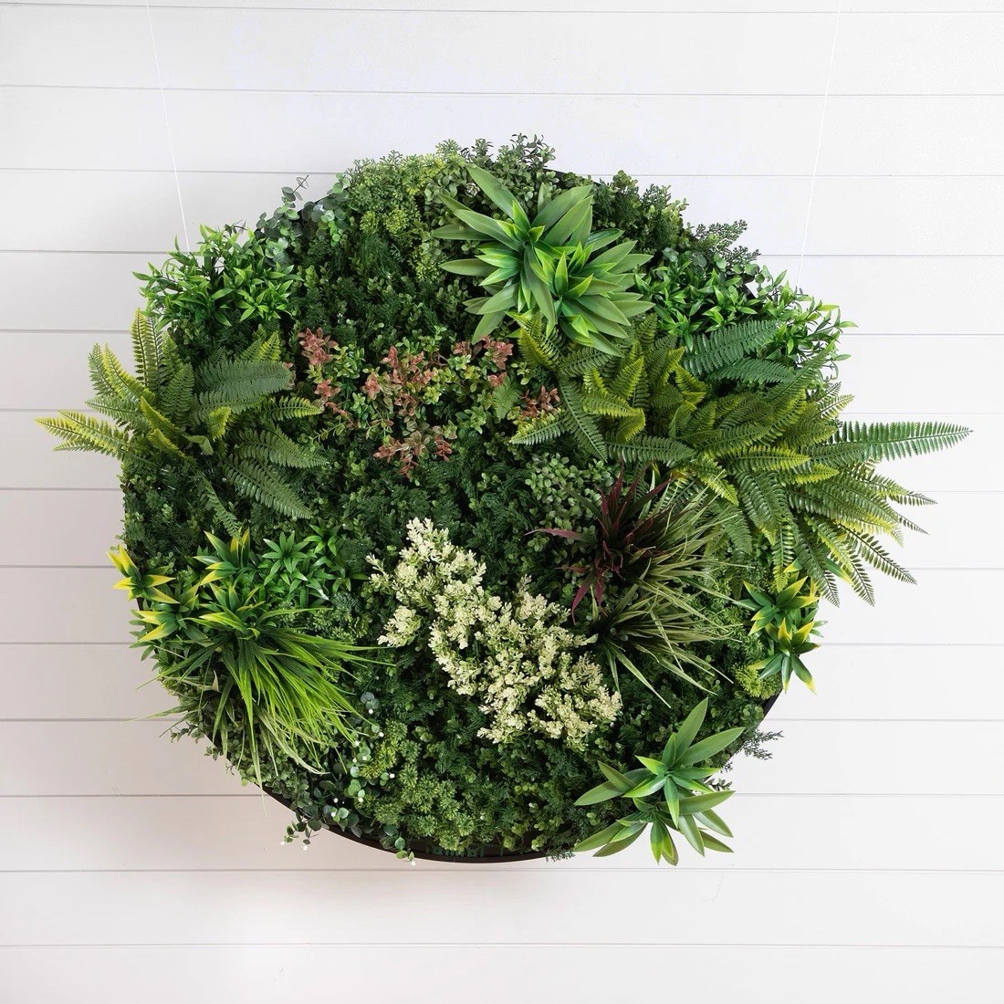 Artificial Fern & Boxwood Wall Decor Arrangement, Green 38" Floral & Garden gallery