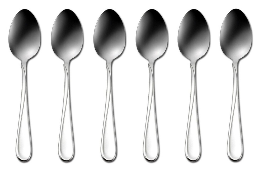 Oneida Flatware Flight, Teaspoons, Stainless Steel, Set of 6