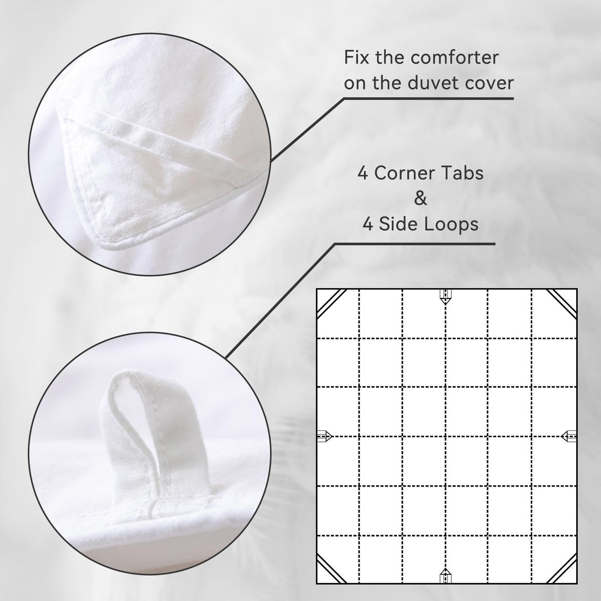Goose Feather Down Comforter/Topper/Cover (King Size) gallery