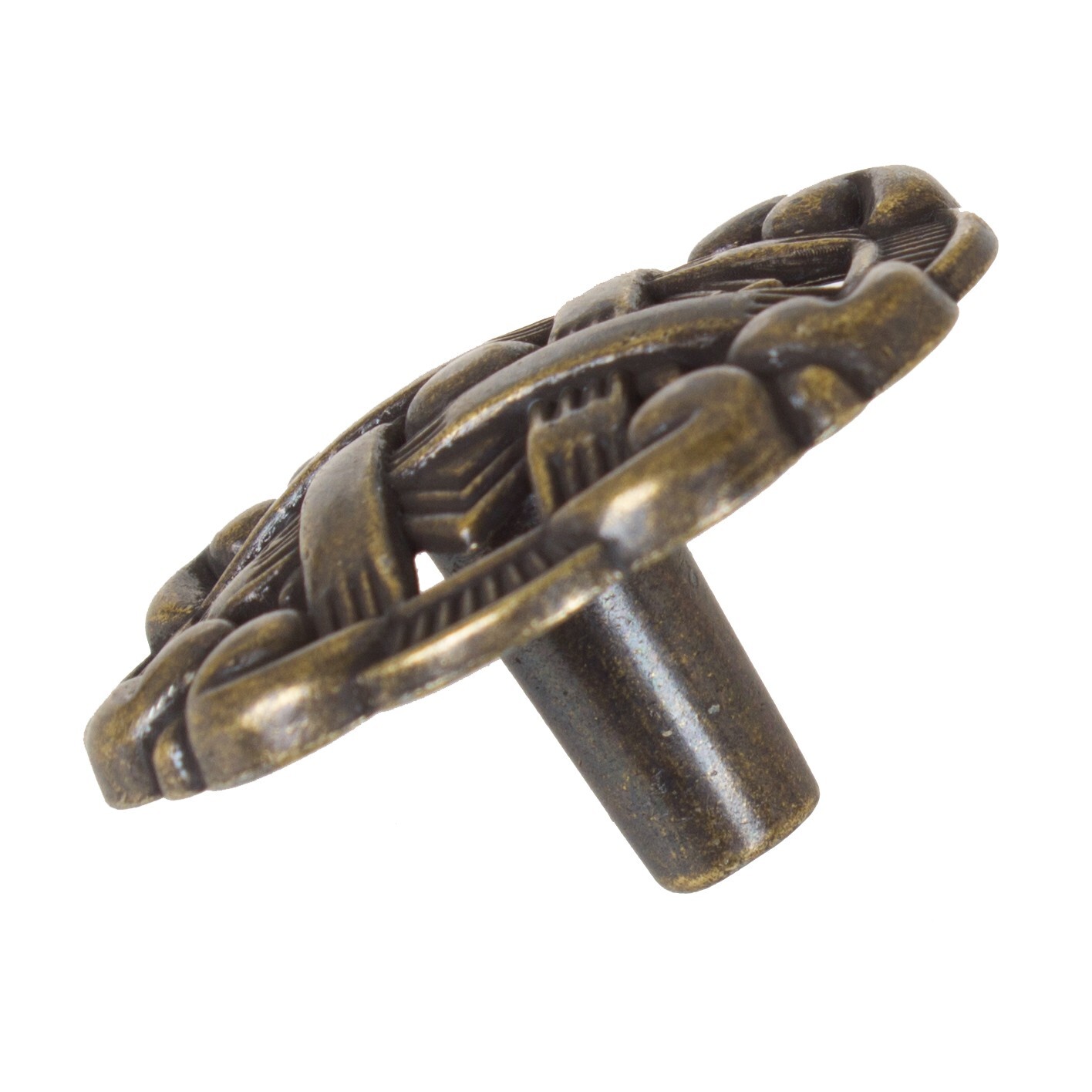 GlideRite 1-3/8 Inch Classic Celtic Cabinet Knob Antique Brass, 5745-AB-1 gallery