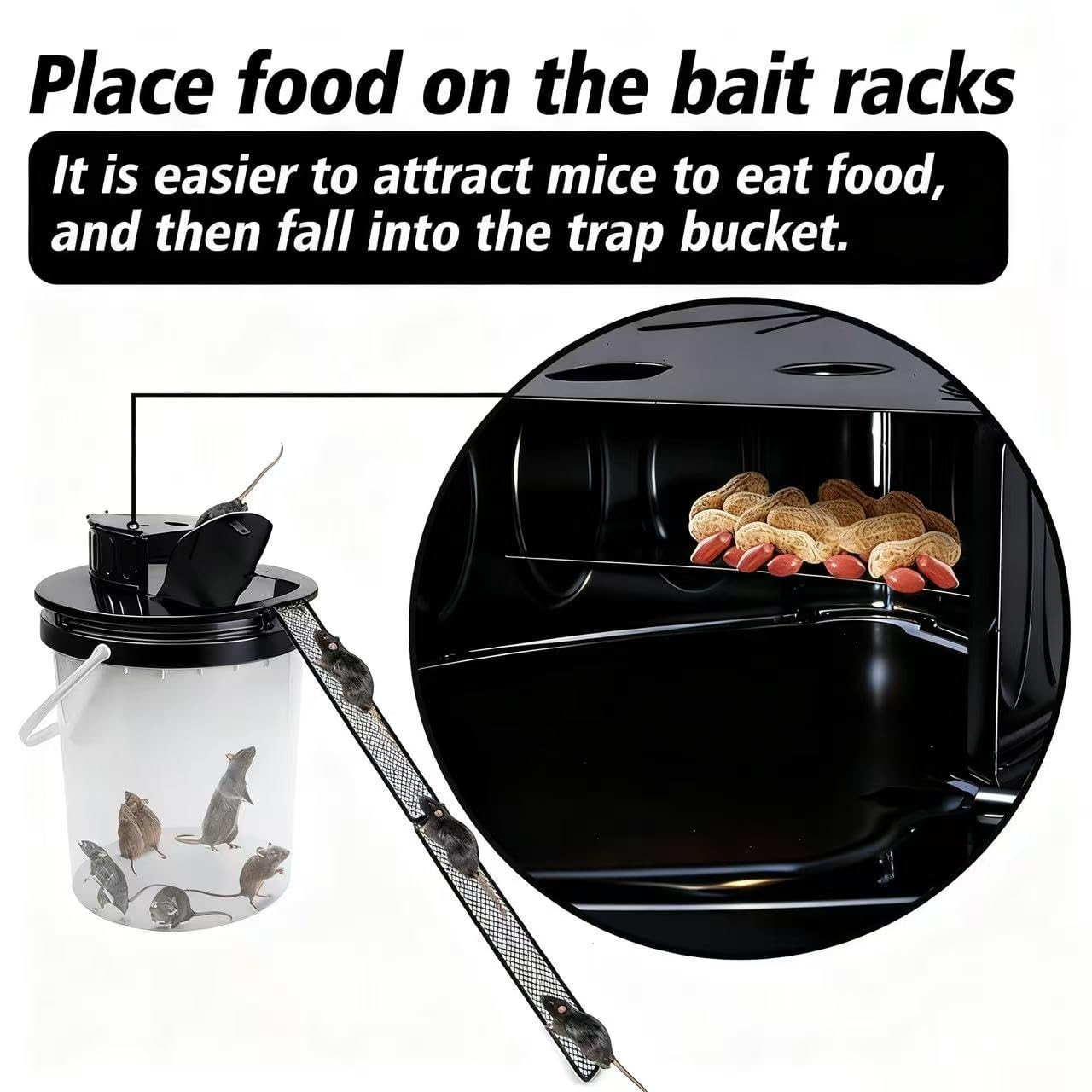 Bucket Lid Mouse Trap Metal 5 Gallon Bucket lid, Strong Material That Will No... gallery