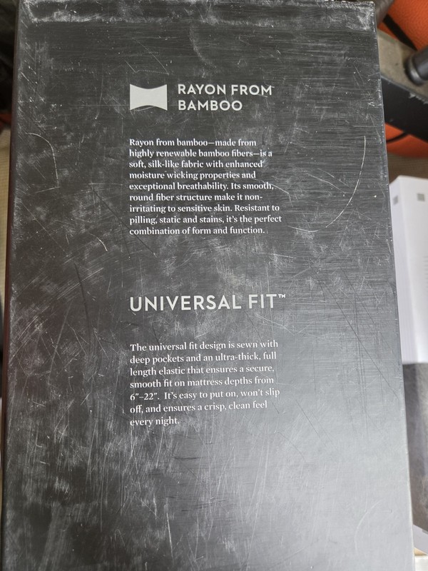 Malouf SPLIT King Sheet set Rayon from Bamboo Driftwood Color gallery