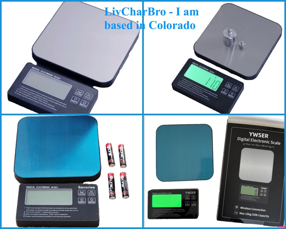 33 lb Wireless Digital Kitchen Scale - Precision With 7 Units, Tare Function